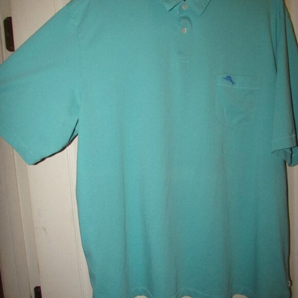 Tommy Bahama XXXL Casual Shirt Golf Polo EUC Teal Green - Picture 6 of 8